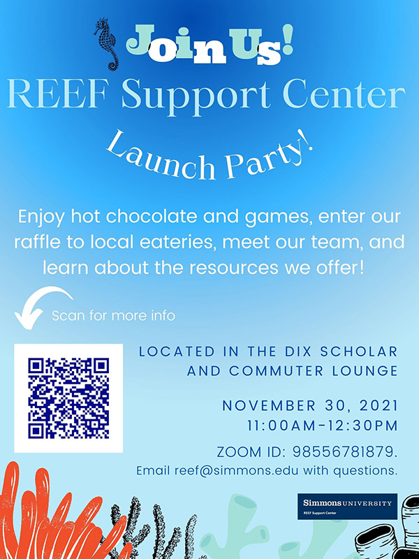 REEF Support Center Launch Party Poster