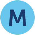 captial letter M in a circle