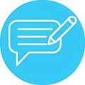 clip art icon of page and magnifying glass