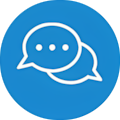 clip art icon of two text bubbles
